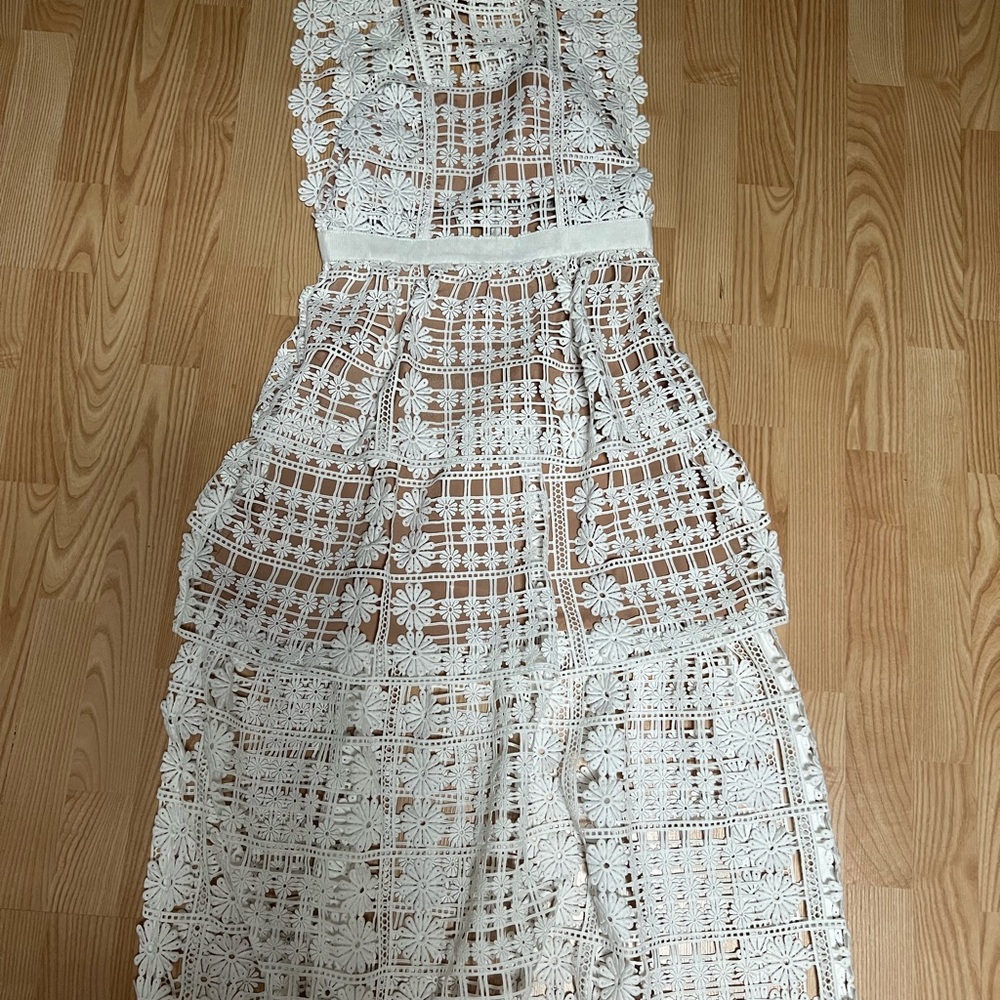 Self-portrait white(ivory) dress